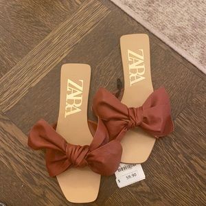 Brown new Zara sandals